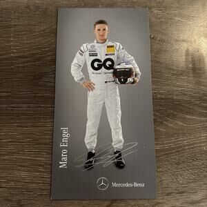 Maro Engel Printed Auto 2011 Mercedes DTM Limited Long Card RARE Item